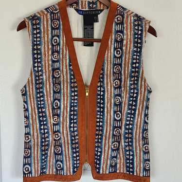 IB Diffusion western vest cotton 90s y2k vintahe