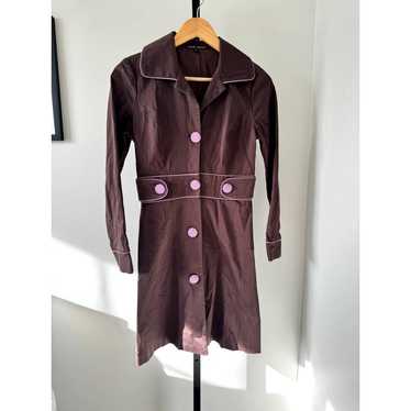 Y2K Nine West Brown Purple Jacket