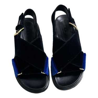 Marni Fussbett velvet sandal