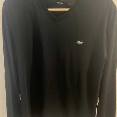 LACOSTE - Long Sleeve V-Neck Tee