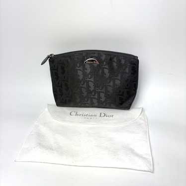 バッグ Christian Dior Trotter Vanity Pouch Christian Dior Trotter Vanity Bag Black Double Zip