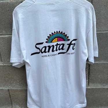 Vintage Santa Fe casino las vegas shirt front and… - image 1