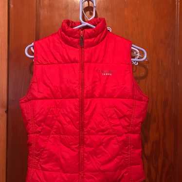 Vintage bright red y2k puffer Vest Tommy Jeans