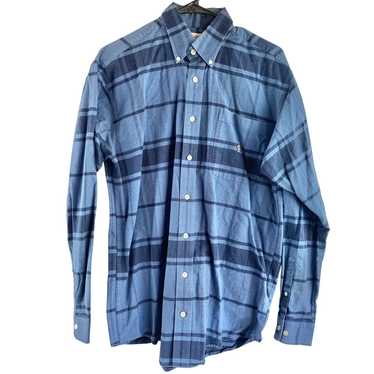 Cinch Cinch Button Front Men Dress Shirt Blue Long