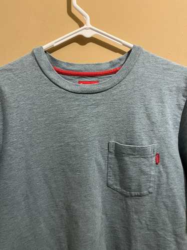 Streetwear × Supreme Supreme blue pocket tee