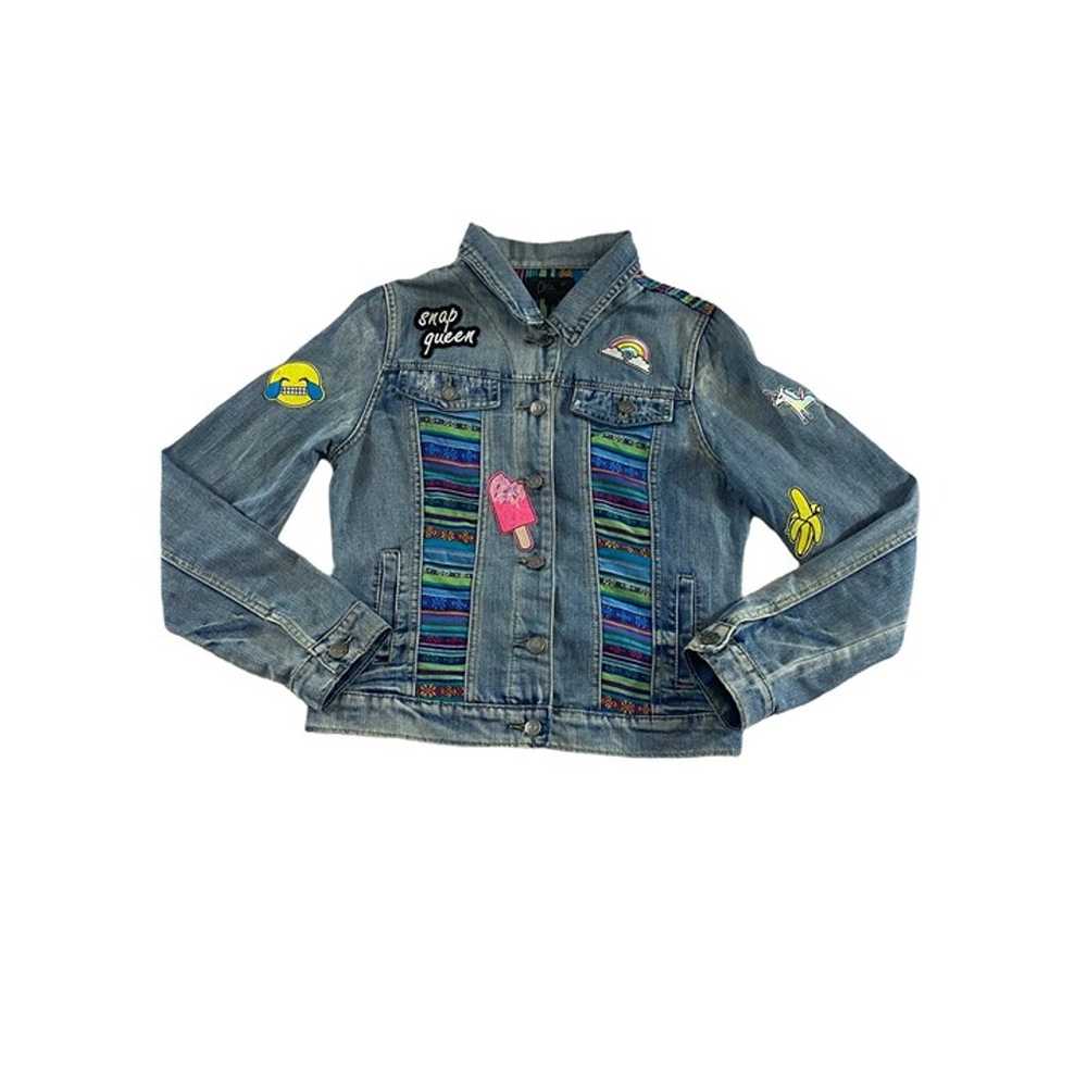 Vintage Y2K ChiQle Women's Patchwork Denim Jacket… - image 1