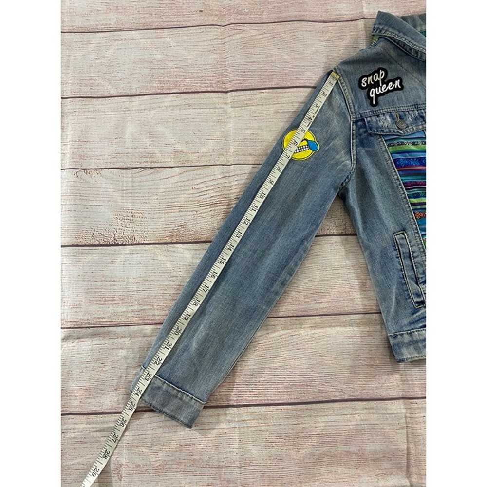 Vintage Y2K ChiQle Women's Patchwork Denim Jacket… - image 8