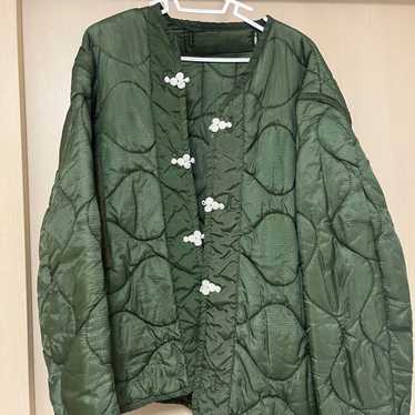 Olive Green Quilted Jacket - Vintage