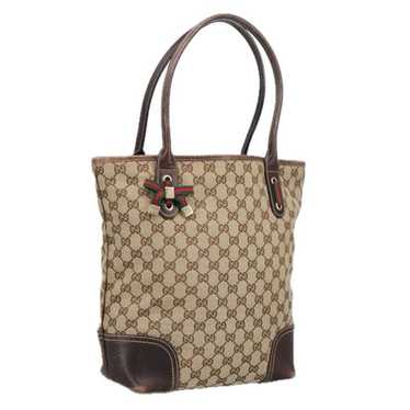 Gucci GUCCI GG Canvas Web Sherry Line Shoulder Bag