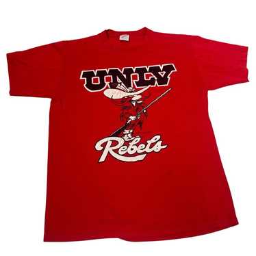 Vintage UNLV Runnin Rebels graphic tee shirt 80's 