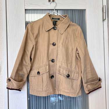 LAUREN RALPH LAUREN Beige Military Jacket S