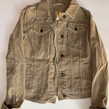 Abercrombie and Fitch beige brown corduroy jacket