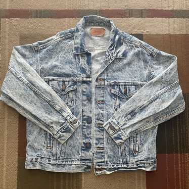 Vintage Levis Acid Wash Trucker Jacket | Large