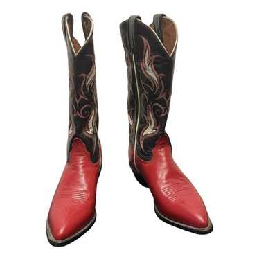 Tony Lama Leather cowboy boots