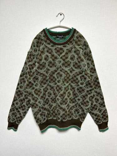 Dior 90s Christian Dior All-Over Knit Sweater