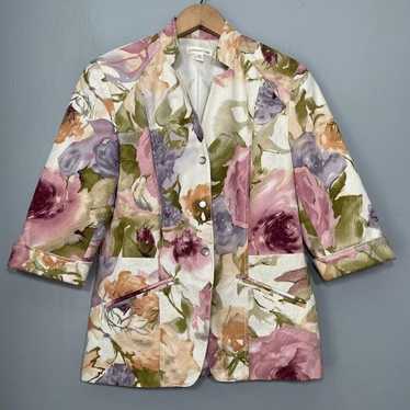 Coldwater Creek Womens Size 10 Floral Blazer Jacke