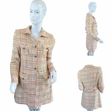 Anne Carson vintage silk blend coat S