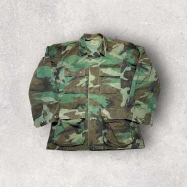 Military × Vintage Vintage woodland camo combat sh