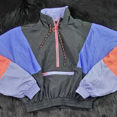 Women’s FOREVER 21 Colorblock Cropped Windbreaker 