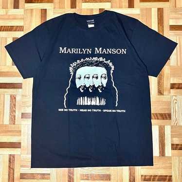 トップス Marilyn Manson Believe s/s band Tee L MARILYN MANSON BELIEVE VINTAGE T-SHIRT | Defunkd