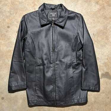 Vintage 2000s Junction West Black Leather Jacket