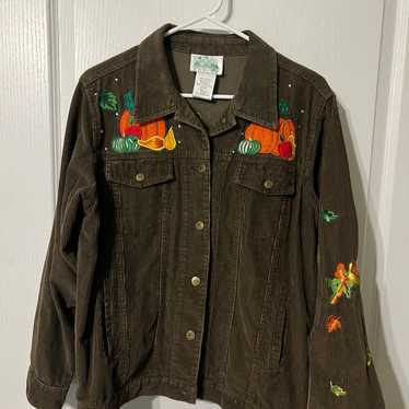 Vintage the Quacker Factory corduroy fall jacket