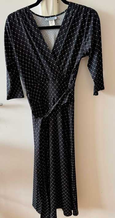 Karina Dresses Margaret - Black with White Dots