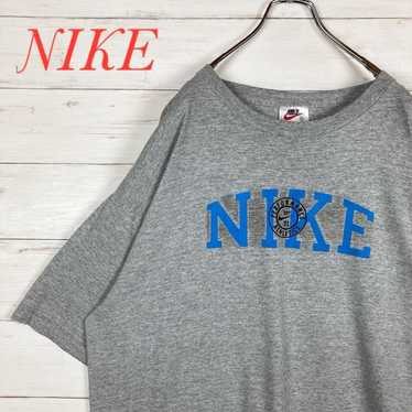 【NIKE】Short-sleeve T-shirt☆Grey☆XL☆Center print☆Ol