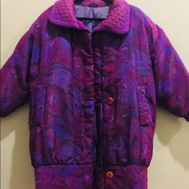 Vintage 90s Medium Oversized Purple Coat