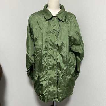 【Vintage】Olive Green Nylon Jacket