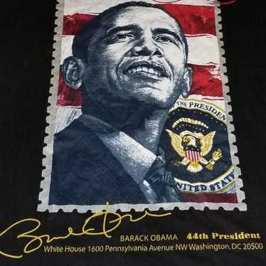 44th Pres. Barack Obama Stamp 2XL Tshirt - image 1