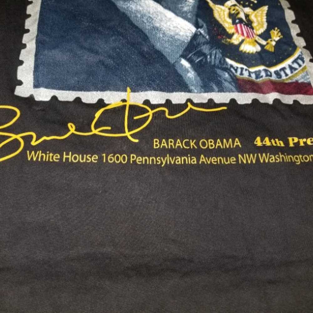 44th Pres. Barack Obama Stamp 2XL Tshirt - image 5