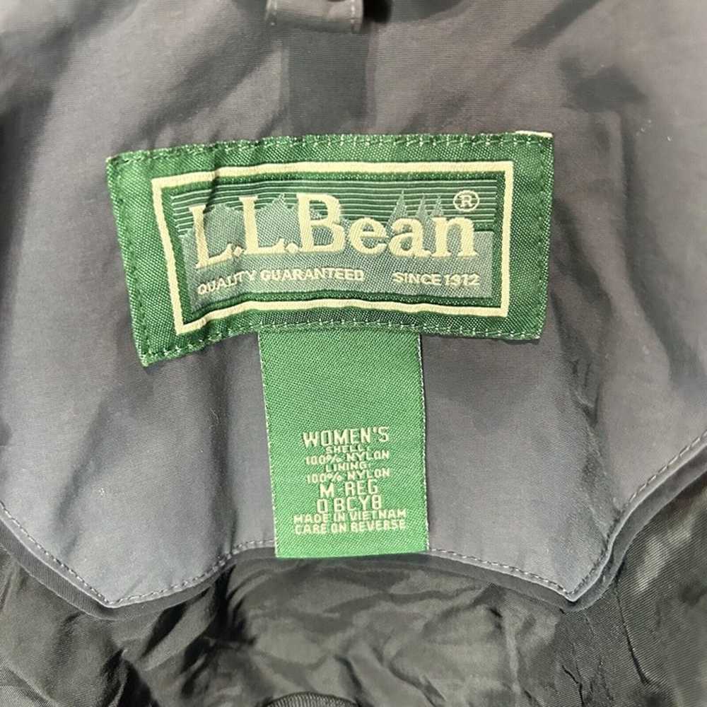 LL Bean Jacket Womens Medium Gray Hooded Jacket W… - image 10