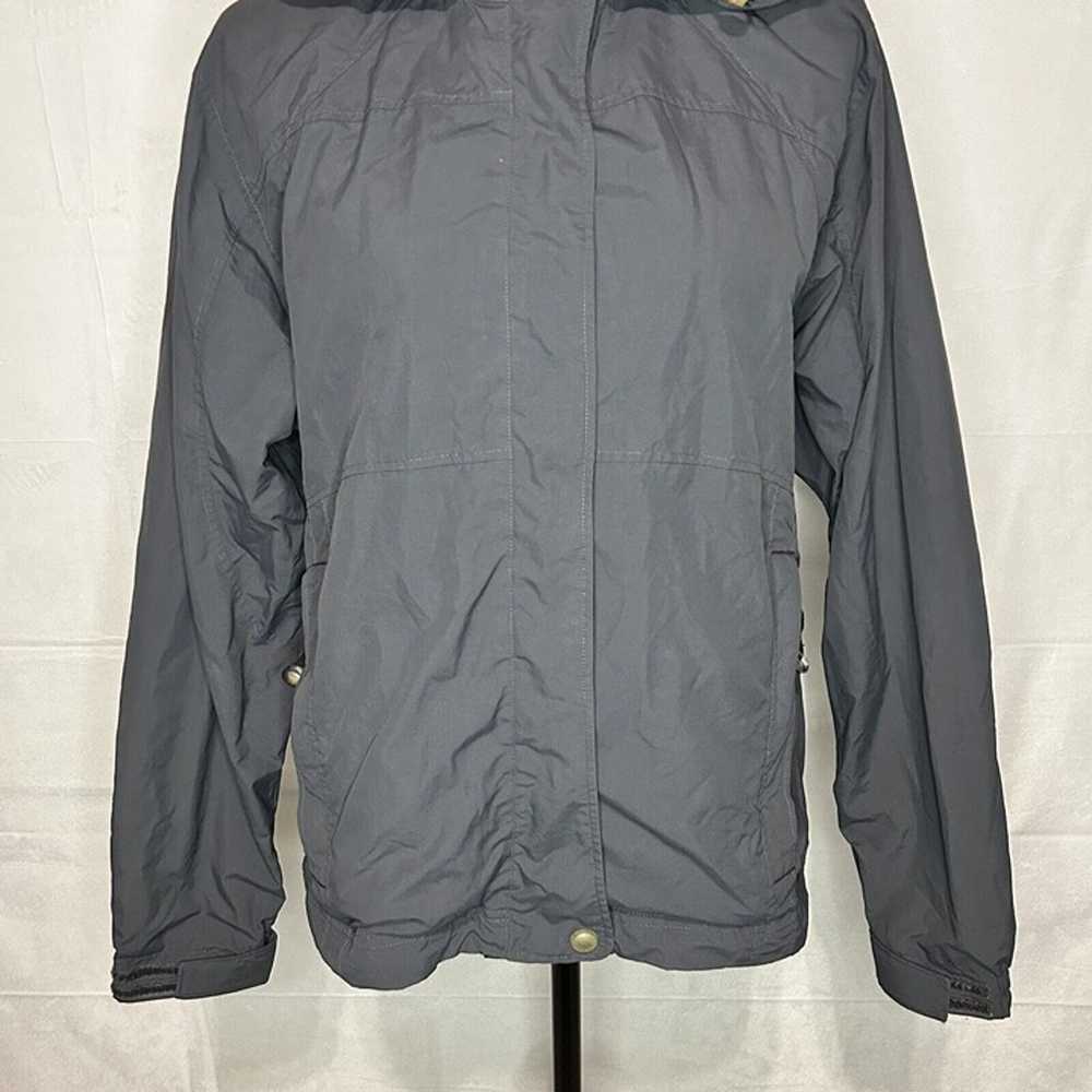 LL Bean Jacket Womens Medium Gray Hooded Jacket W… - image 3