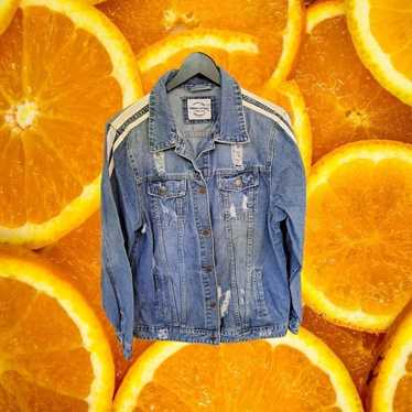 American Bazi Distressed Denim Jacket