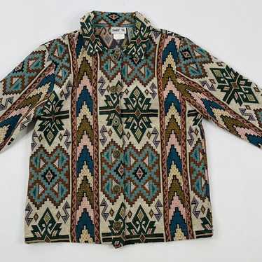 VTG 90s Aztec Tapestry Blazer Jacket