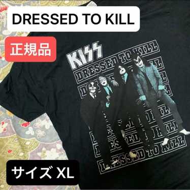 Genuine KISS T-shirt, stylish black KISS band T-sh