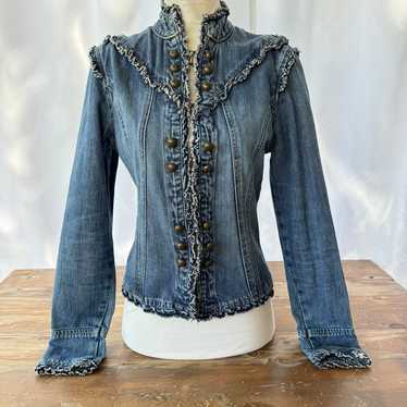 Jean Jacket Vintage y2K Jean Jacket Steampunk Medi