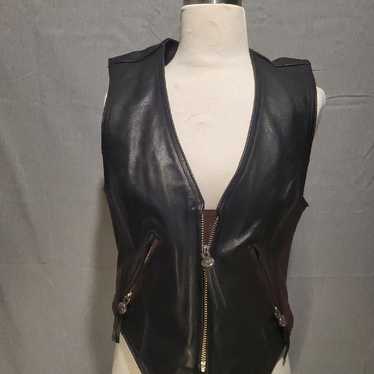 Valerie Stevens Black Lambskin Zip