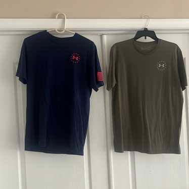 TWO Under Amour Freedom Medium Shirts