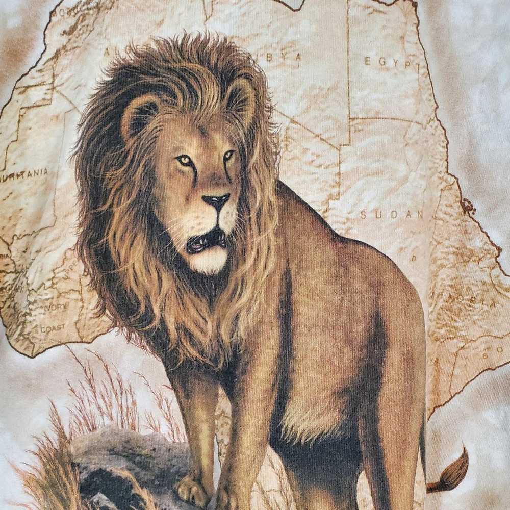 1994 Liquid Blue African Lion T-Shirt - image 4