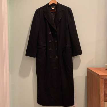 Vintage Harve Benard Black Wool Trench Coat 10