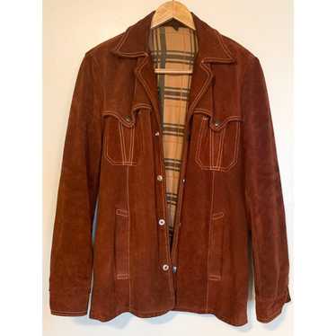 Joo Kay レザージャケット Vtg Jo-O-Kay Joo Kay Western Suede Brown Leather Fringed