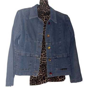 Vintage Up-Cycled Mariposa Denim Jacket