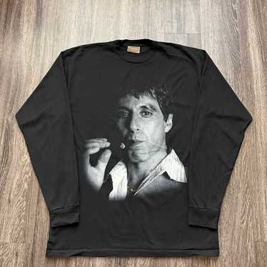 Vtg Big Face Scarface Longsleeve Tony Montana Movi