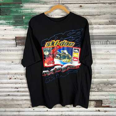 Vintage Ski-Doo Snowmobile Men's Short Sleeve Workshirt Vintage Ski-Doo Snowmobile Men's Short Sleeve Workshirt