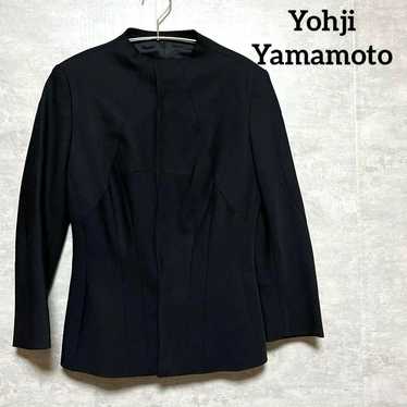 Yohji Yamamoto 100% Wool Jacket No Collar Jacket