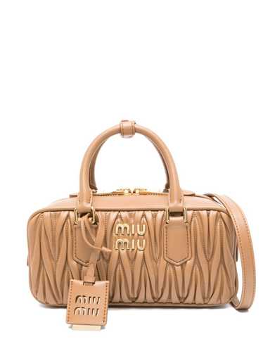 Miu Miu ARCADIE MATELASSÉ LEATHER HANDBAG