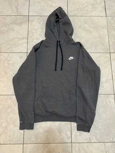 Nike grey nike mini swoosh chest hoodie