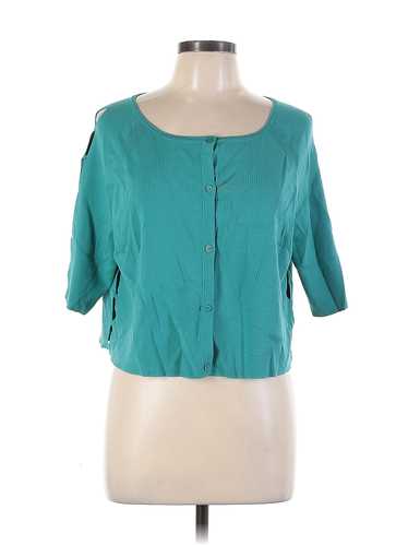 Lafayette 148 New York Women Green Cardigan L